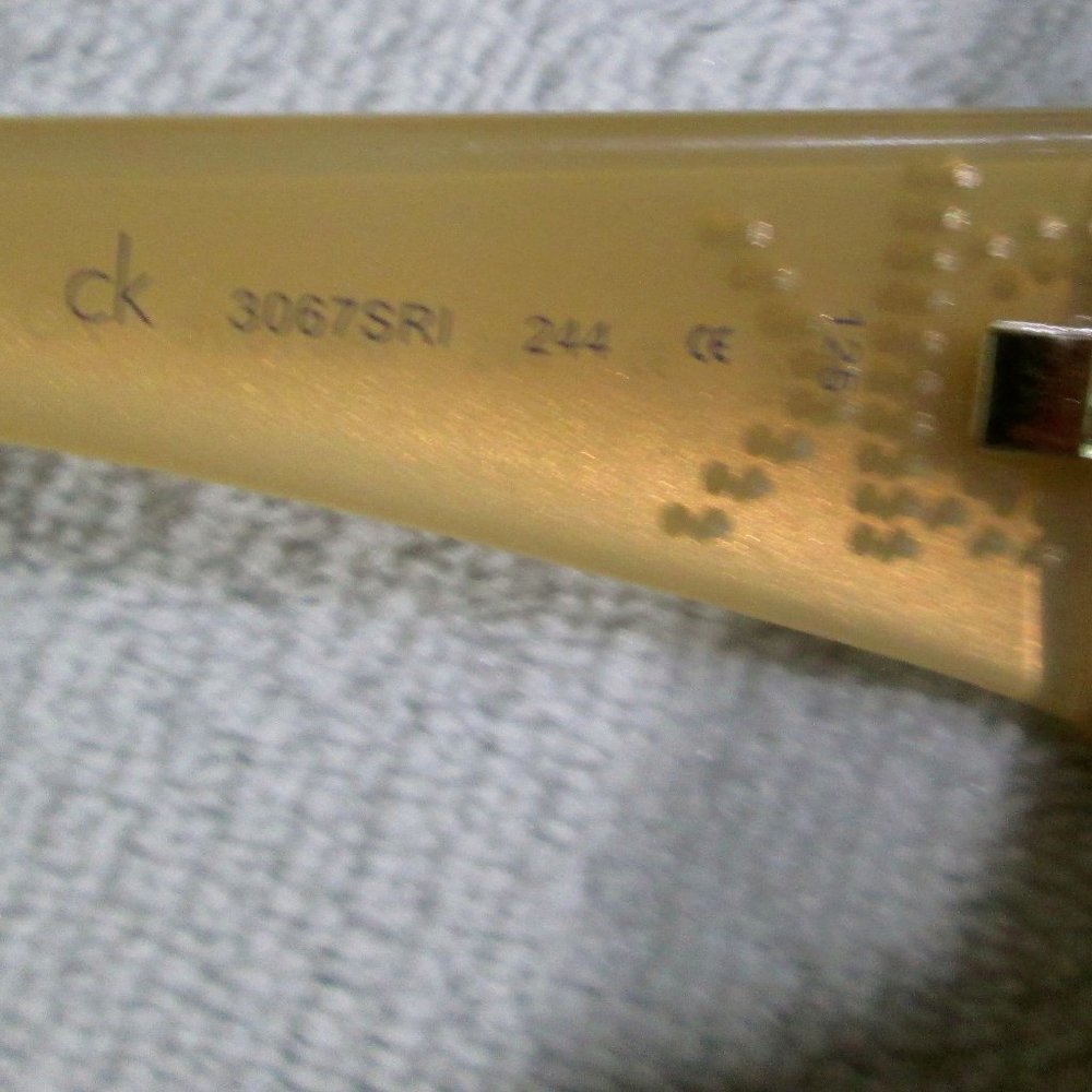 NWOT Calvin Klein Rare Gold Frame Sunglasses ~ CK 😎 - Picture 8 of 16